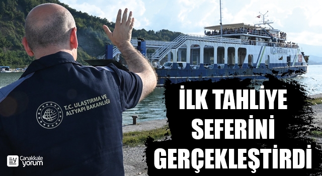 Gestaş’ın ‘Kilitbahir’ gemisi Sinop’ta ilk tahliye seferini gerçekleştirdi