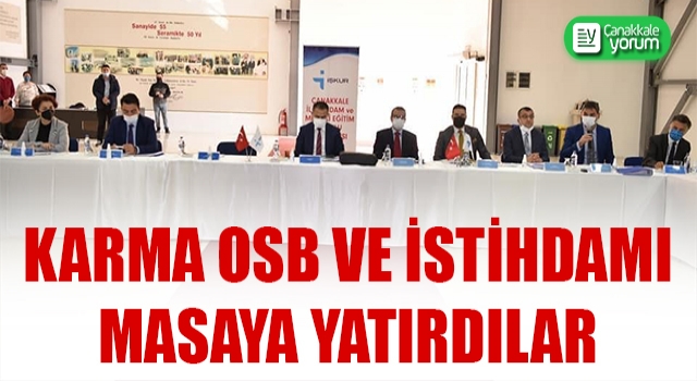 Çan’da kritik toplantı: Karma OSB ve istihdamı masaya yatırdılar