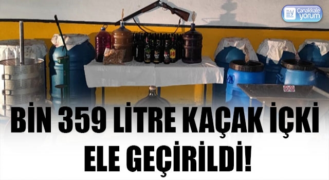 Gökçeada’da bin 359 litre kaçak içki ele geçirildi!