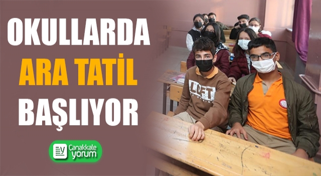 Okullarda ara tatil başlıyor