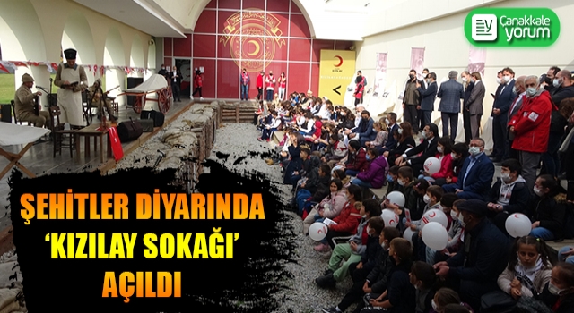 Şehitler diyarında ‘Kızılay Sokağı’ açıldı