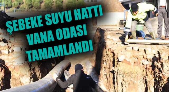 Çan’da şebeke suyu hattı vana odası tamamlandı