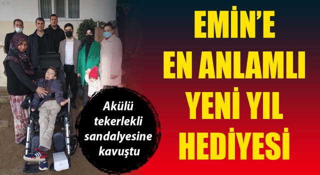 Emin’e en anlamlı yeni yıl hediyesi: Akülü tekerlekli sandalyesine kavuştu