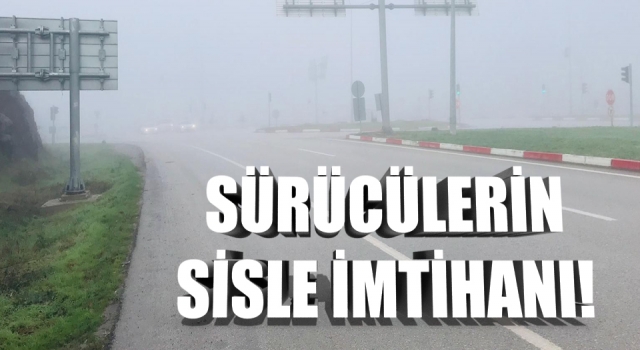 Sürücülerin sisle imtihanı!