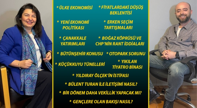 Jülide İskenderoğlu’ndan Çanakkale Yorum’a özel açıklamalar