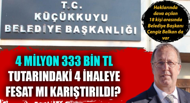 Küçükkuyu Belediyesi’nde büyük ihale yolsuzluğu iddiası!