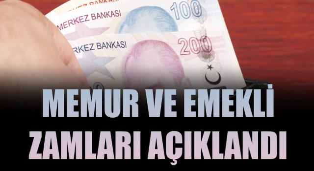 Memur ve emekli maaş zam oranları belli oldu