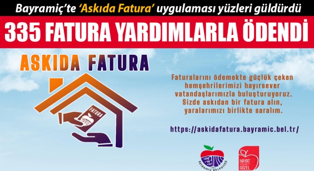 Bayramiç’te ‘Askıda Fatura’ uygulaması yüzleri güldürdü: 335 fatura yardımlarla ödendi