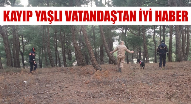 Bayramiç’teki kayıp vatandaştan iyi haber