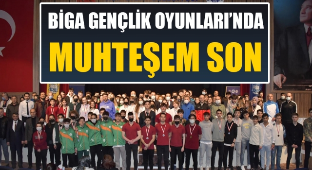 Biga Gençlik Oyunları’nda muhteşem son