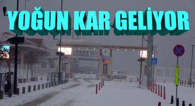 Çanakkale’ye yoğun kar yağışı uyarısı!