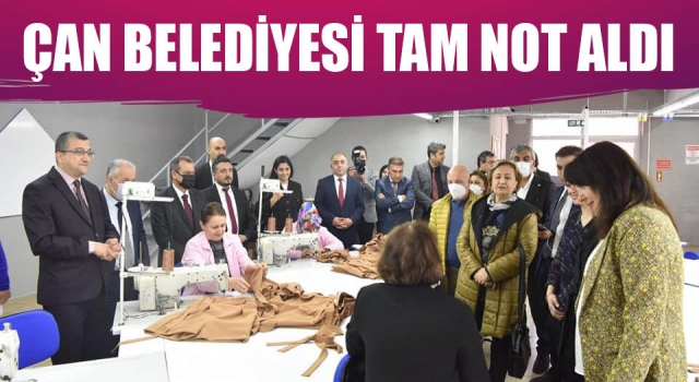 Meclis Komisyonu'ndan, Çan Belediyesi'ne tam not