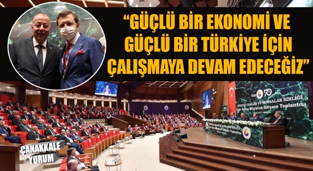 ÇTSO Başkanı Semizoğlu, TOBB istişare toplantısına katıldı