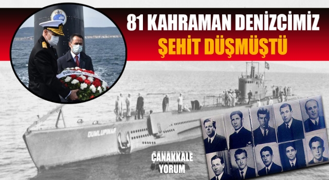 Dumlupınar Denizaltısı şehitleri anıldı