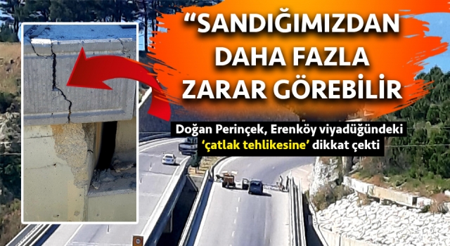 Doğan Perinçek, Erenköy viyadüğündeki ‘çatlak tehlikesine’ dikkat çekti