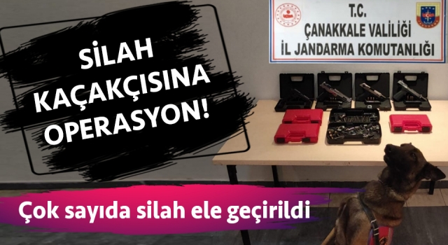 Çanakkale’de silah kaçakçılığı operasyonu!