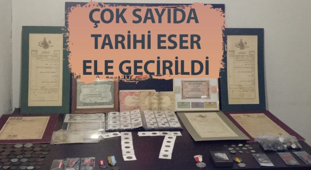 Çanakkale’de çok sayıda tarihi eser ele geçirildi