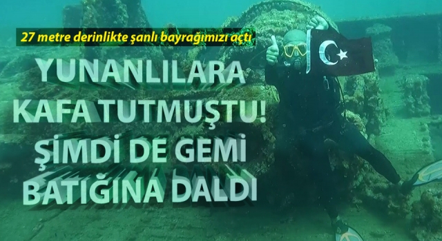 Yunanlılara kafa tutan Türk balıkçı, Çanakkale Savaşları’ndan kalma ‘Lundy’ batığına daldı