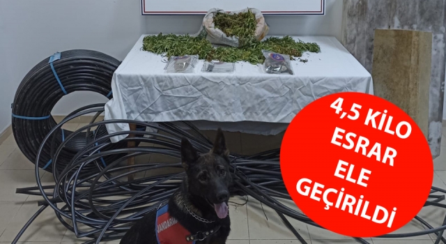 Çanakkale’de 4 kilo 592 gram esrar ele geçirildi