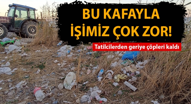 Çanakkale’de turistler gitti çöpleri kaldı!