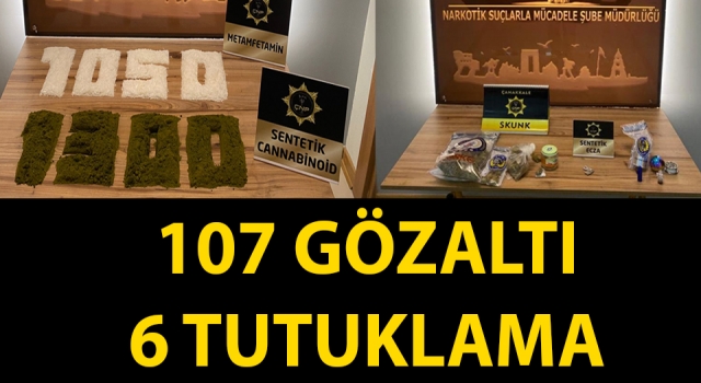 Çanakkale’de uyuşturucu operasyonları: 107 gözaltı, 6 tutuklama