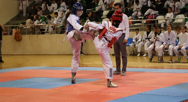 Bayramiç'te Taekwondo Şampiyonası nefes kesti