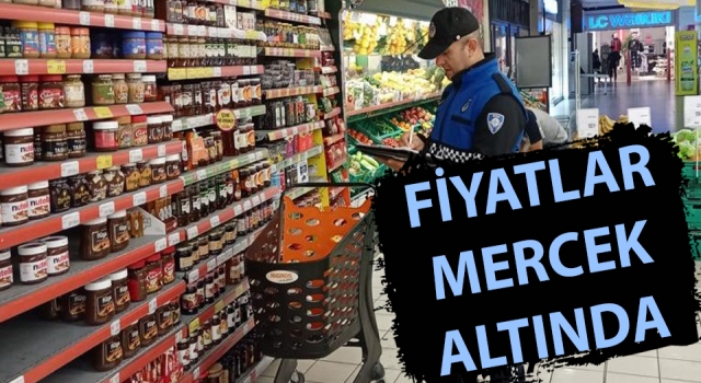 Biga Zabıtası’ndan zincir marketlere denetim