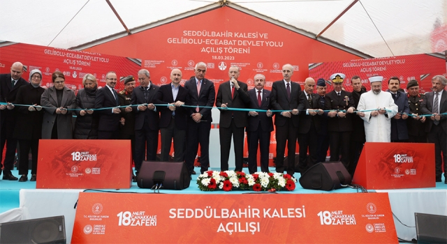 Çanakkale’de Seddülbahir Kalesi ve Gelibolu–Eceabat Devlet Yolu açılışı yapıldı