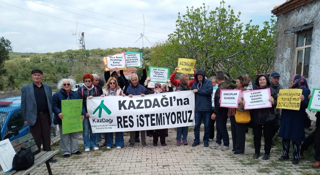 Ayvacık’ta Or Enerji'nin RES projesine köylülerden tepki!