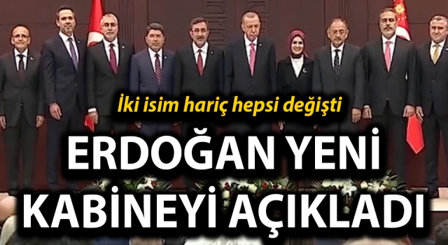 Cumhurbaşkanı Erdoğan yeni kabineyi açıkladı: Hazine ve Maliye Bakanı Mehmet Şimşek oldu