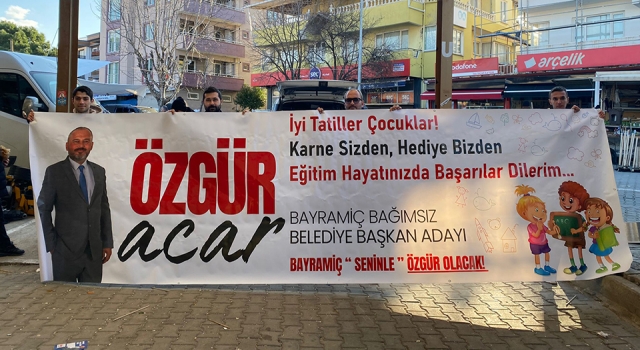 Bağımsız Aday Acar’dan çocuklara karne hediyesi