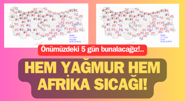 Çanakkale’ye hem yağmur hem Afrika sıcağı!