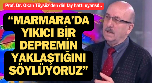 Prof. Dr. Okan Tüysüz'den diri fay hattı uyarısı: Marmara Bölgesi’ni işaret etti!