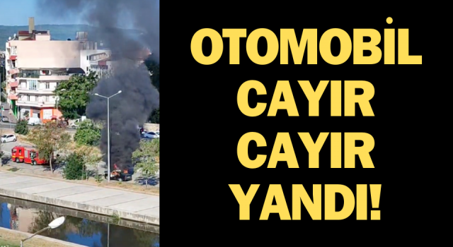 Çanakkale’de otomobil yandı!