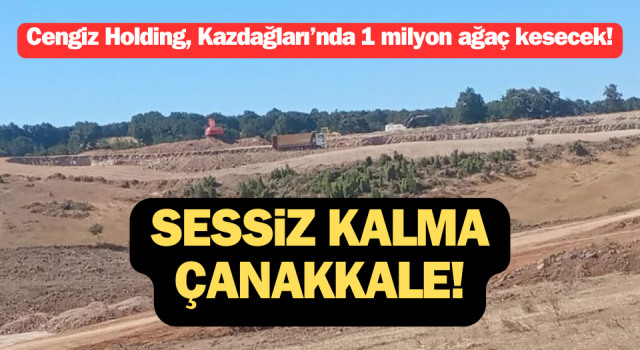 Cengiz Holding, Kazdağları’nda 1 milyon ağaç kesecek!