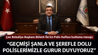 Başkan Öz: "Geçmişi şanla ve şerefle dolu polislerimizle gurur duyuyoruz"