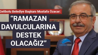 Başkan Özacar: "Ramazan davulcularına destek olacağız"