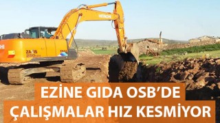 Ezine Gıda OSB'de çalışmalar hız kesmiyor