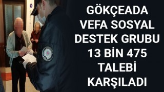 Gökçeada Vefa Sosyal Destek Grubu 13 bin 475 talebi karşıladı