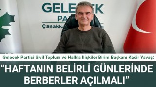 Kadir Yavaş: "Haftanın belirli günlerinde berberler açılmalı"