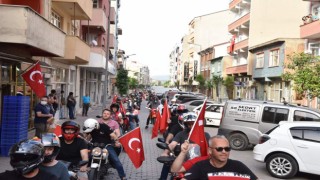 Çan'da motosiklet kortejli 19 Mayıs coşkusu