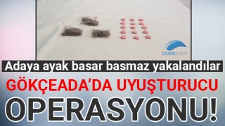 Gökçeada'da uyuşturucu operasyonu