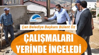 Başkan Öz, çalışmaları yerinde inceledi