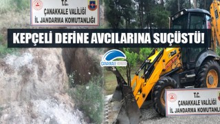 Bayramiç'te kepçeli define avcılarına suçüstü!