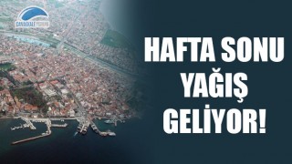 Hafta sonu yağış geliyor!