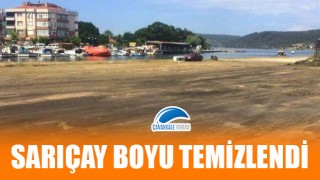 Sarıçay boyu temizlendi