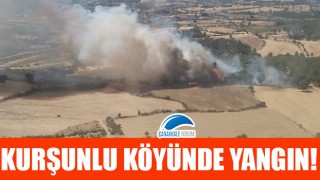 Kurşunlu köyünde yangın!