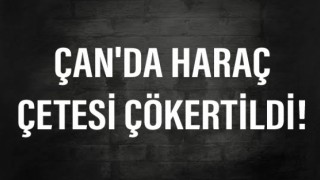 Çan'da haraç çetesi çökertildi!