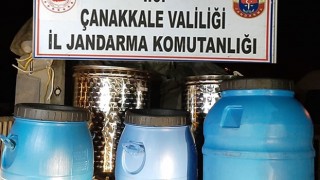 Bayramiç’te 660 litre kaçak şarap ele geçirildi!