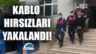 Çanakkale’de kablo hırsızları yakalandı!